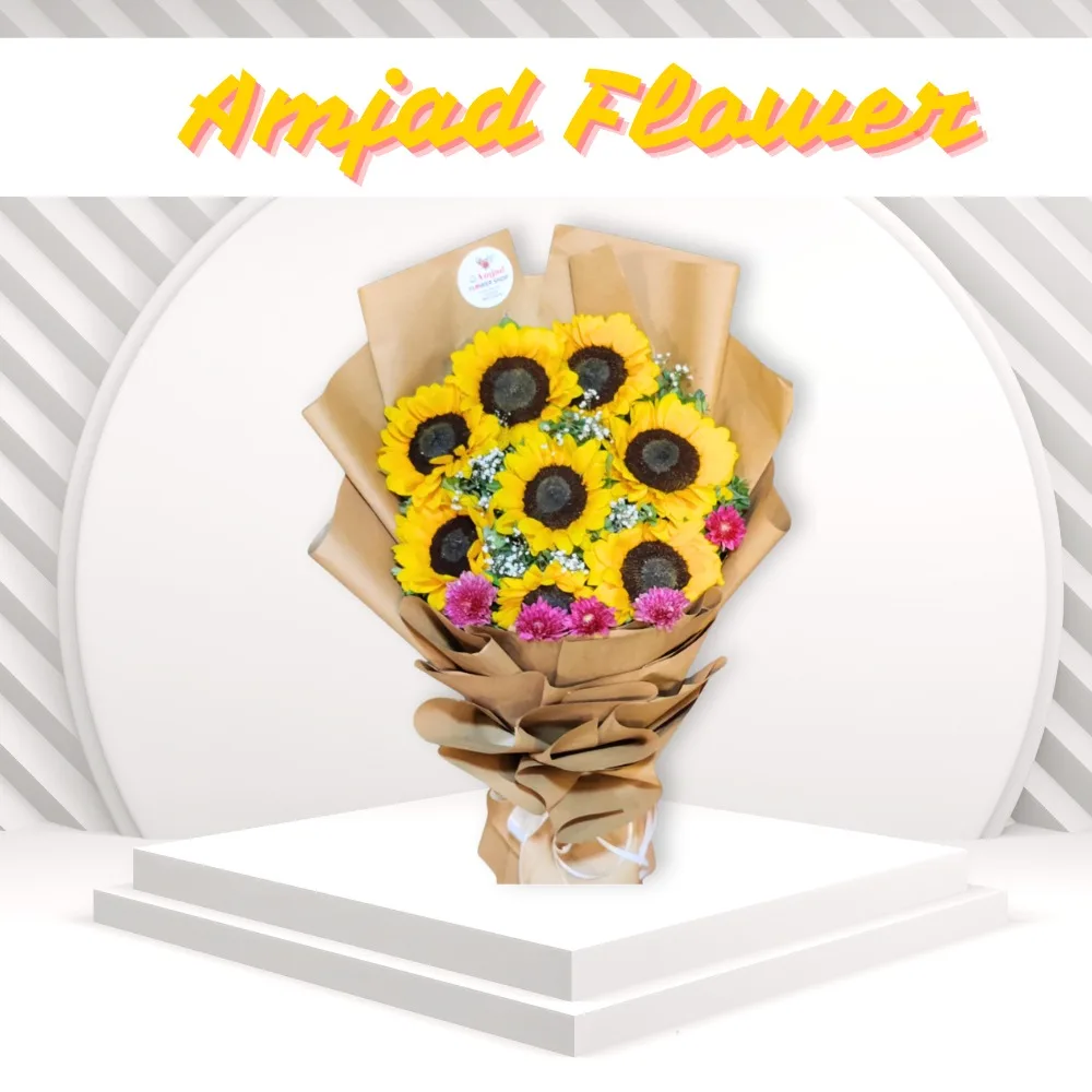 Golden Sunshine Sunflower Bouquet