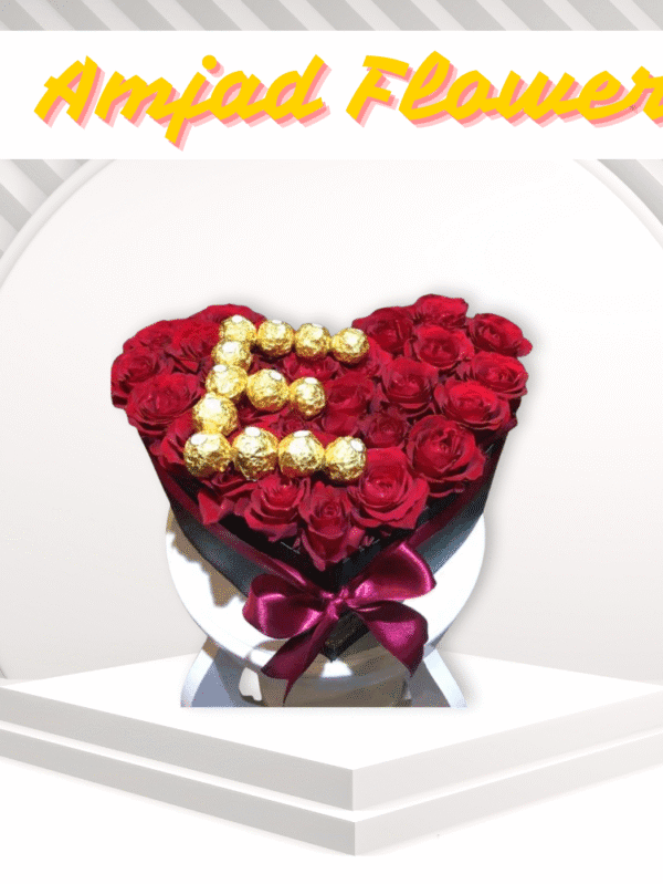 Romantic Red Rose Heart