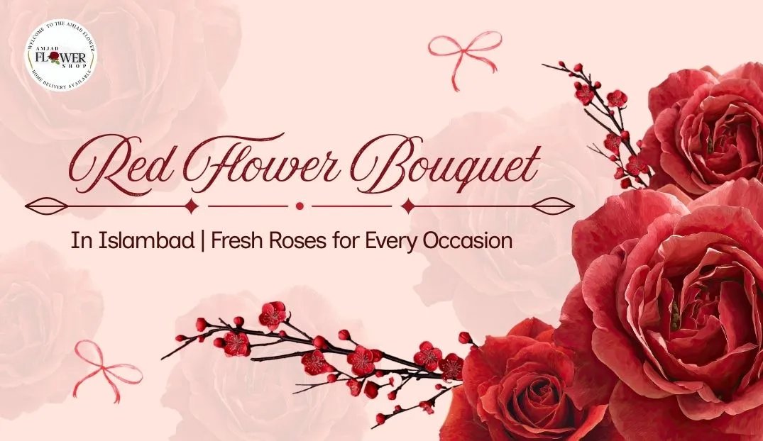 Red Flower Bouquet in Islamabad